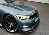 BMW 3 SERIES G20/G21 SE ONLY NOT M SPORT 2018-2021 (pre-lci) FRONT SPLITTER LIP GLOSS BLACK