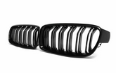 BMW 3 Series F30 Double Slat Kidney Grills - Gloss Black