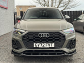 AUDI Q5 S-LINE / SQ5 MK2 FACELIFT 2020-2024 FRONT SPLITTER - GLOSS BLACK
