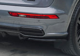 Audi Q5 S Line/SQ5 MK2 2017-2020 Rear Bumper Spats - Gloss Black