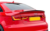 Audi A3 8V Saloon 2014-2020 S3/OEM Style Rear Spoiler Lip - Gloss Black