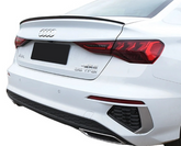 Audi A3 8Y Saloon 2021+ S3 Style Boot Spoiler Lip - Gloss Black
