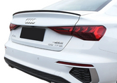 Audi A3 8Y Saloon 2021+ S3 Style Boot Spoiler Lip - Gloss Black