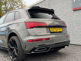 AUDI Q5 S-LINE MK2 FACELIFT 2020-2024 REAR DIFFUSER - GLOSS BLACK