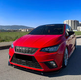 Seat Ibiza Mk5 2017-2021 Front Splitter - Gloss Black