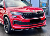 Skoda Kodiaq Sportline Mk1 Facelift 2021-2023 Front Splitter - Gloss Black
