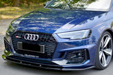 Audi A4 B9 RS4 2016+ V1 Front Splitter - Gloss Black