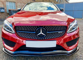 Mercedes C Class W205/C43 AMG Sedan/Estate 2016-2018 Front Splitter - Gloss Black