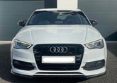 Audi A3 S Line/S3 Saloon 8V Saloon 2012-2016 Front Splitter - Gloss black