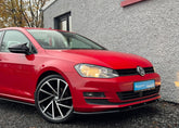 Volkswagen Golf MK7 Standard Model R/R Line 2012-2016 V3 Front Splitter - Gloss Black