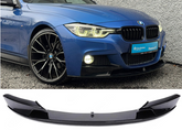 BMW 3 Series F30 F31 F35 M Sport M Performance Front Splitter - Gloss Black