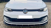 Volkswagen Golf Mk8 2020+ Standard Bumper V2 Front Splitter - Gloss Black