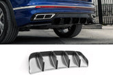 Volkswagen Tiguan MK2 Facelift 2020+ Rear Diffuser Valance - Gloss black