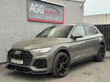 AUDI Q5 S-LINE / SQ5 MK2 FACELIFT 2020-2024 FRONT SPLITTER - GLOSS BLACK