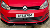 Volkswagen Golf MK7 Front Splitter - Gloss Black