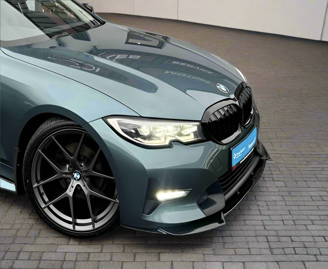BMW 3 SERIES G20/G21 SE ONLY NOT M SPORT 2018-2021 (pre-lci) FRONT SPLITTER LIP GLOSS BLACK
