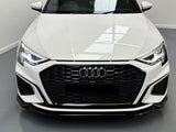 Audi A3 8Y S Line/S3 Saloon 2020+ Front Splitter - Gloss Black