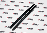 Universal Side Skirt Extensions 220mm Long Trim to Length - Gloss Black