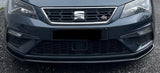 Seat Leon MK3 Front Splitter - Gloss Black