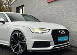 Audi A4 B9 S Line/S4 2016 - 2019 Front Splitter - Gloss Black