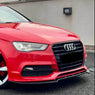 Audi A3 S Line/S3 Saloon 8V SD 2012-2016 Front Splitter - Gloss black