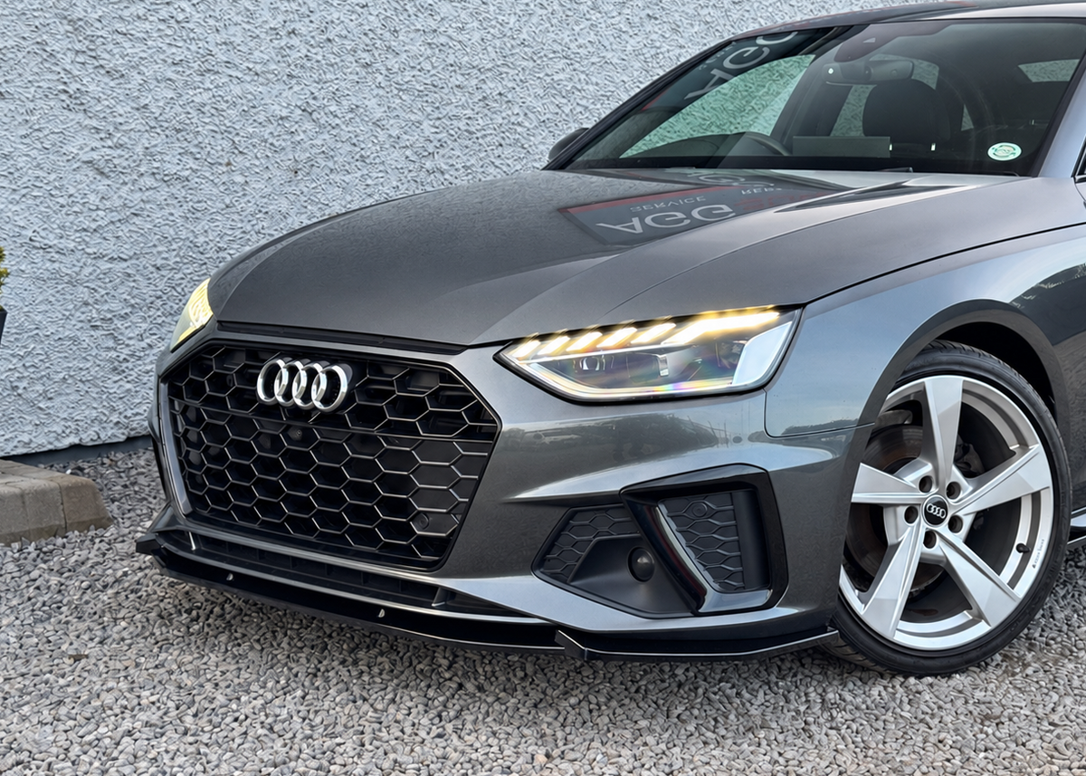 Audi A4 B9 S Line/S4 2019-2024 Front Splitter - Gloss Black