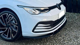 Volkswagen Golf Mk8 2020+ Standard Bumper V2 Front Splitter - Gloss Black