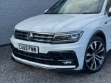 Volkswagen Tiguan MK2 R Line 2015-2020 Front Splitter - Gloss Black