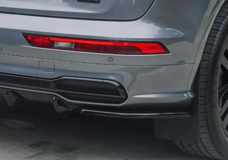 Audi Q5 S Line/SQ5 MK2 2017-2020 Rear Bumper Spats - Gloss Black