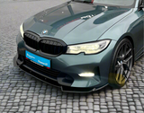 BMW 3 SERIES G20/G21 SE ONLY NOT M SPORT 2018-2021 (pre-lci) FRONT SPLITTER LIP GLOSS BLACK