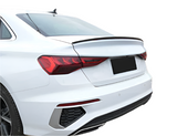 Audi A3 8Y Saloon 2021+ S3 Style Boot Spoiler Lip - Gloss Black