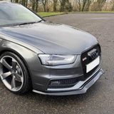 Audi A4 B8.5 S-Line 2012 - 2015 Front Splitter - Gloss Black