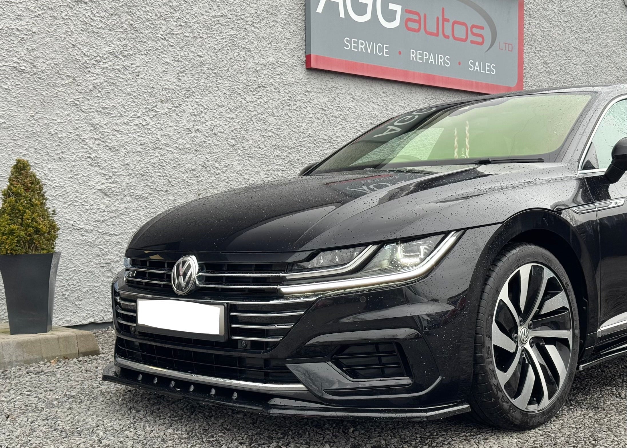 Front Agg Volkswagen Arteon R Line 2017-2020 Front Splitter - Gloss Black – AGG ...