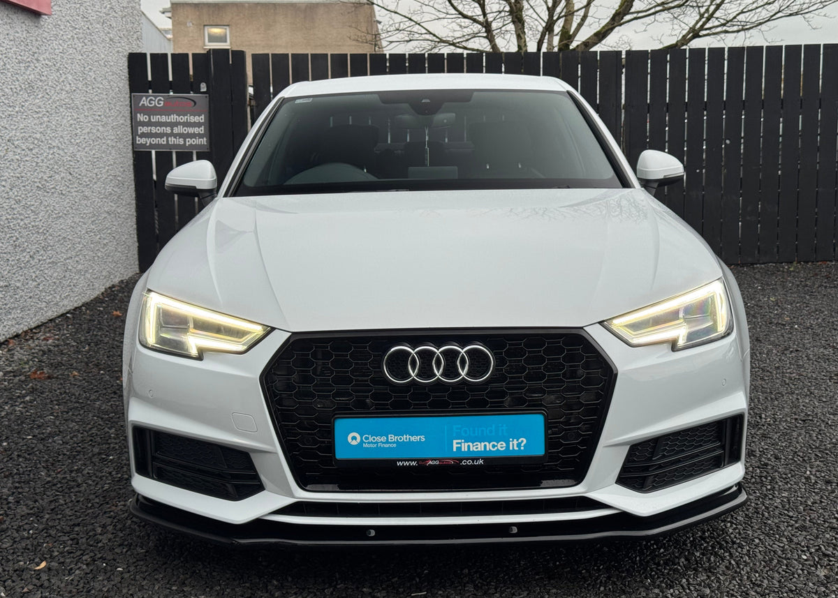 Audi A4 B9 S Line/S4 2016 - 2019 Front Splitter - Gloss Black