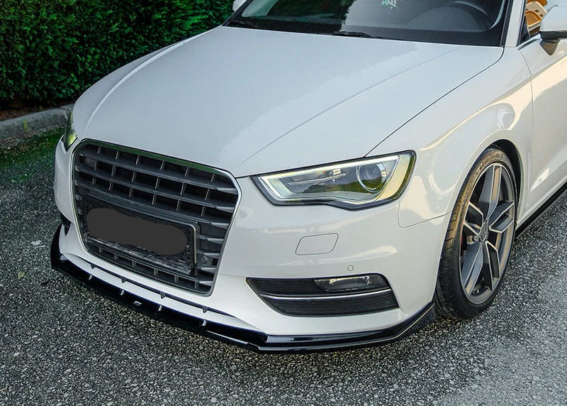 Audi A3 8v Hatchback 2013 - 2016 Front Splitter - Gloss Black
