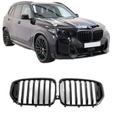 BMW G05 LCI 2023+ Single Slat Front Grill - Gloss Black
