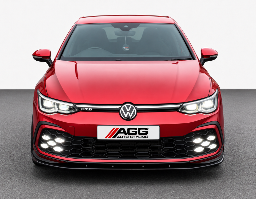 Volkswagen Golf MK8 GTD / GTI / R Line 2020-2024 Model V2 Front Splitt ...