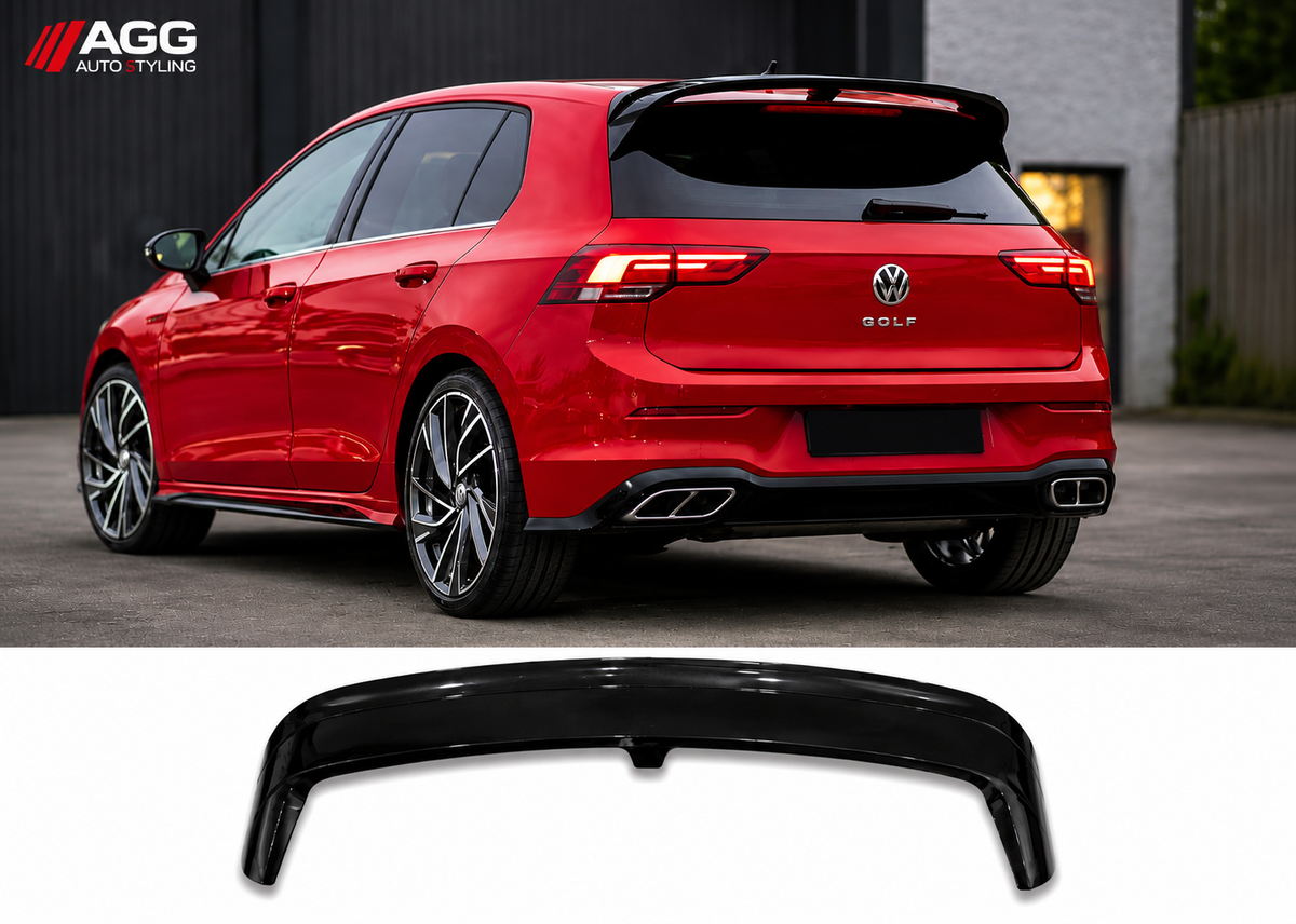 Volkswagen Golf Mk8 Style / Life Model 2020+ Rear Club Sport Style Spoiler - Gloss Black