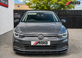 Volkswagen Golf Mk8 2020+ Standard Bumper V2 Front Splitter - Gloss Black