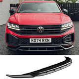 Volkswagen Touareg MK3 Facelift R Line 2024+ Front Splitter In Gloss Black
