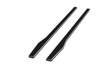Mercedes C Class Side Skirt Extensions 2007-2021 - Gloss Black