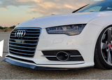 Audi A7 C7.5 Facelift S-Line 2014-2017 Front Splitter - Gloss Black