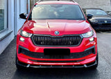 Skoda Kodiaq Sportline Mk1 Facelift 2021-2023 Front Splitter - Gloss Black