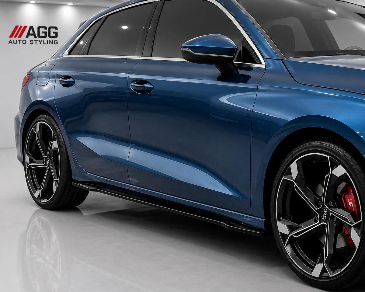 Audi A3 8Y Standard Model 2020+ Side Skirts In Gloss Black