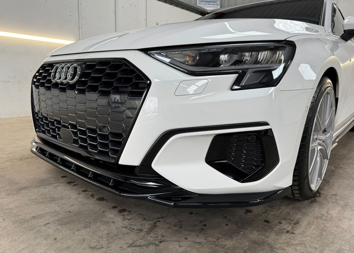 Audi A3 8Y Standard Model 2020-2024 Front Splitter - Gloss Black