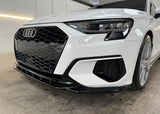 Audi A3 8Y Standard Model 2020-2024 Front Splitter - Gloss Black