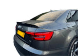 Audi A4 B9 Saloon 2016+  S4/OEM Style Rear Spoiler Gloss Black