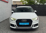 Audi A3 S-Line/S3 8V Facelift 2016-2020 Front Splitter - Gloss Black