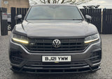 Volkswagen Touareg MK3 Pre Facelift R Line 2018-2023 Front Splitter In Gloss Black