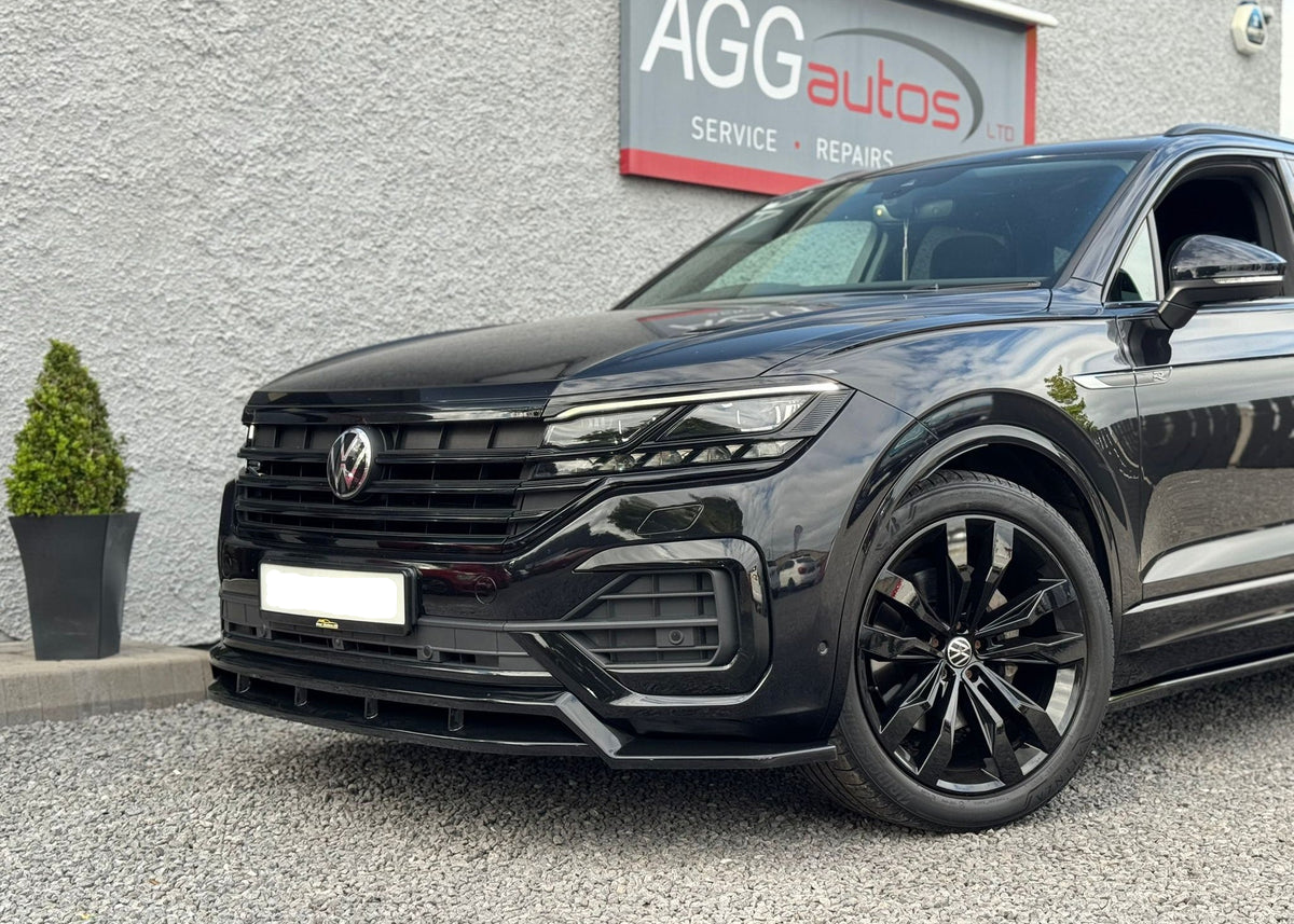 Volkswagen Touareg MK3 Pre Facelift R Line 2018-2023 Front Splitter In Gloss Black